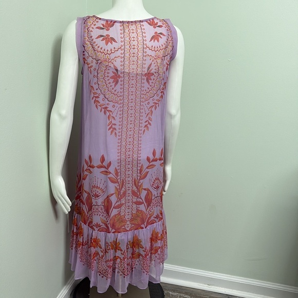 ANTHROPOLOGIE Floreat Orchid Floral Dress size 6 - Picture 6 of 9